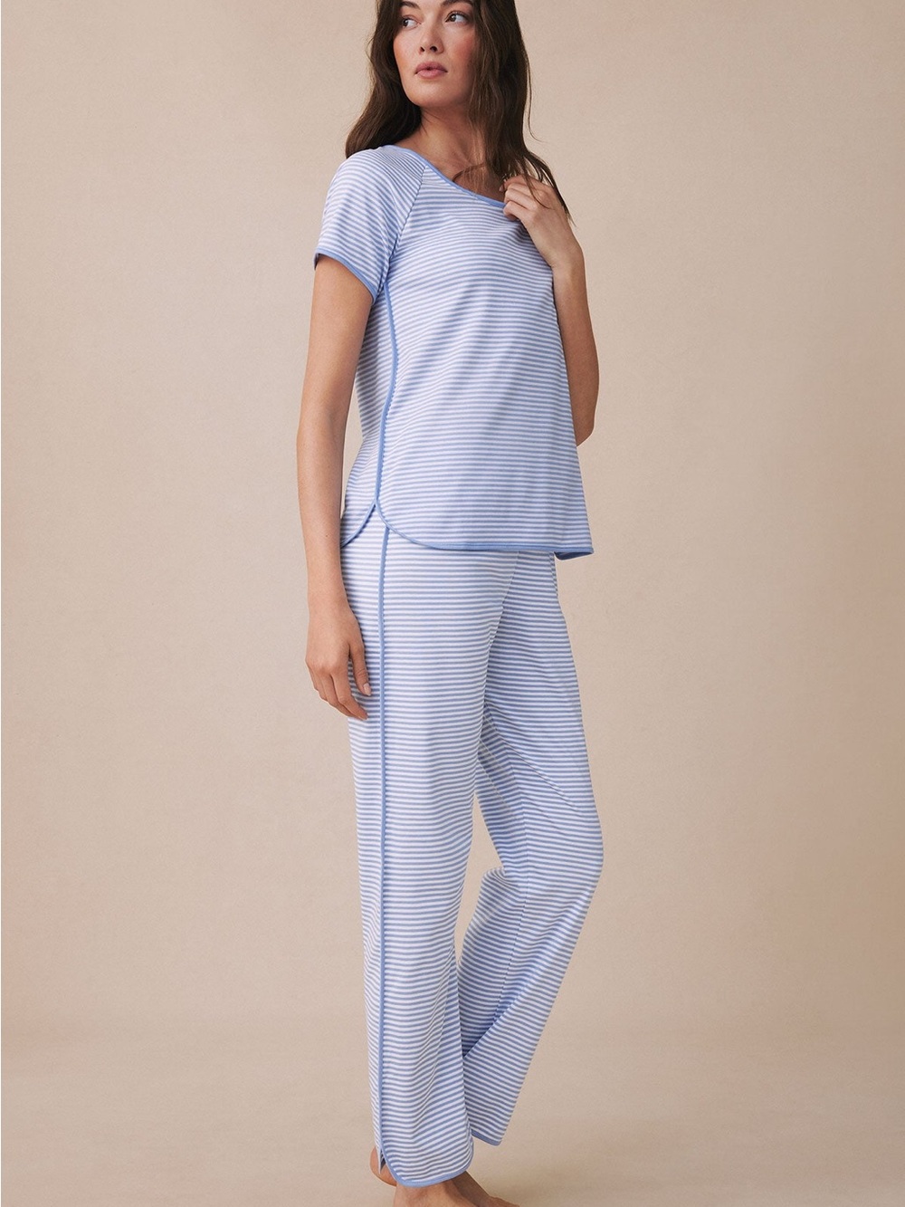 LAKE Women's Hydrangea Striped Pajama Pants